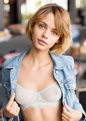 Ariel plays it cool hanging out around the house