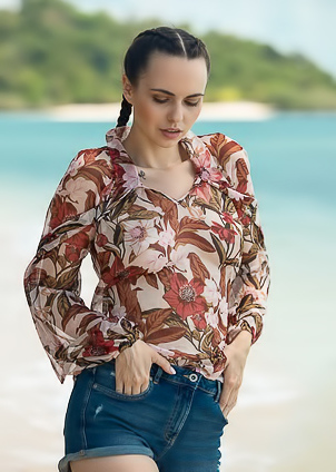 Jana Bubu In Coastal Caress