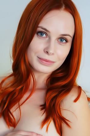 Redhead Maria Rubio Plays With A Toy