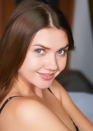 Stunning Brunette Georgia Slips Off Her Panties And Parts Her Thighs