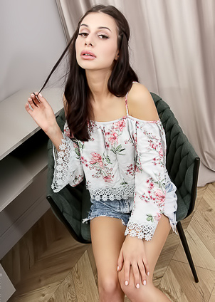 Little Slut Carry Cherries Shows Pussy