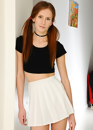 Sexy New Model Alisa Revealing Her Lovely Small Breasts