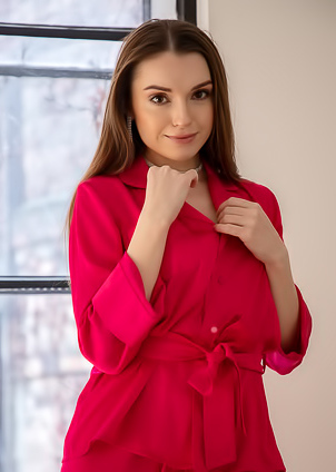 Monika May Sultry Beauty Smiles Seductively