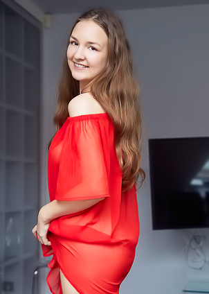 Bellaria Spreads Her Thighs So Her Pussy Lips Open Like Butterfly Wings