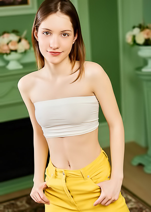 Hareniks With Legs Akimbo So Her Lush-lipped Pussy Pouts Open Invitingly