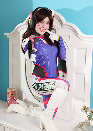 Haley Spades Aka D-Va Transforms With Throbbing Weapon Cock Of Choice