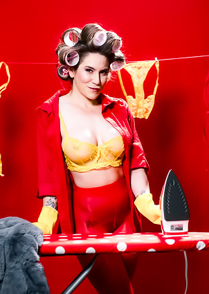 Aderes Quin shows off her juicy melons as MYLF of the Month