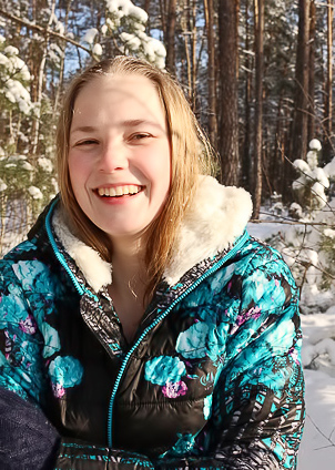 Lacy Nowak Has Fun Frolicking Half-naked In The Snow