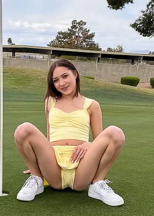 FTV Mia Playing Nude Golf