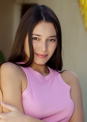 Stunning Brunette Shelena