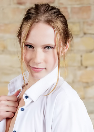 Zuzanna Topless Beauty Massages Lotion Into Her Silky Skin