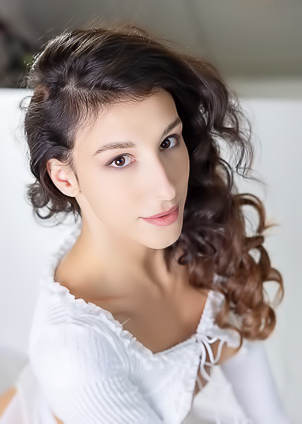 Luna Ortega Leggy Spanish Brunette Reclines On The Cool Marble Surface