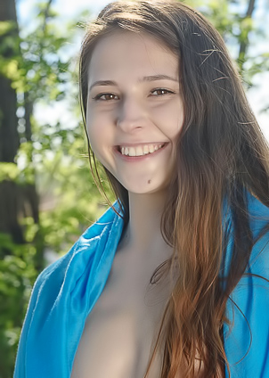 Sensual Maat Spreads Legs For Outdoor Fun With A Scarf