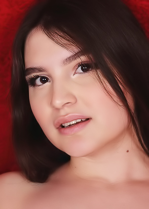 Amanda Fine: Solo Desire Bursts In Bedroom Striptease