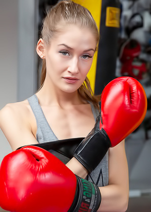 Tiffany Tatum Stripping Down To Her Gloves And Sneakers